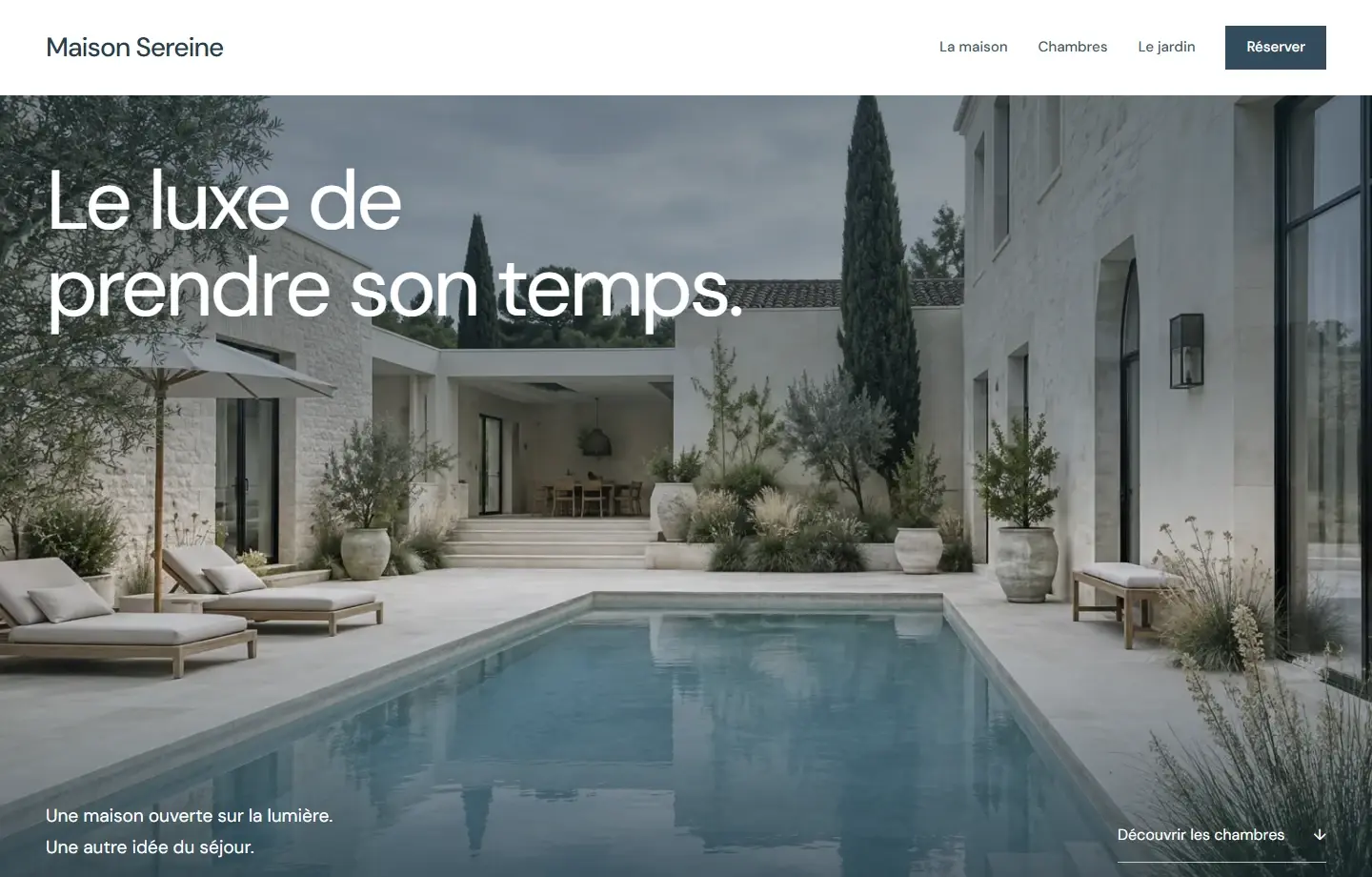 Site de démonstration Maison Sereine